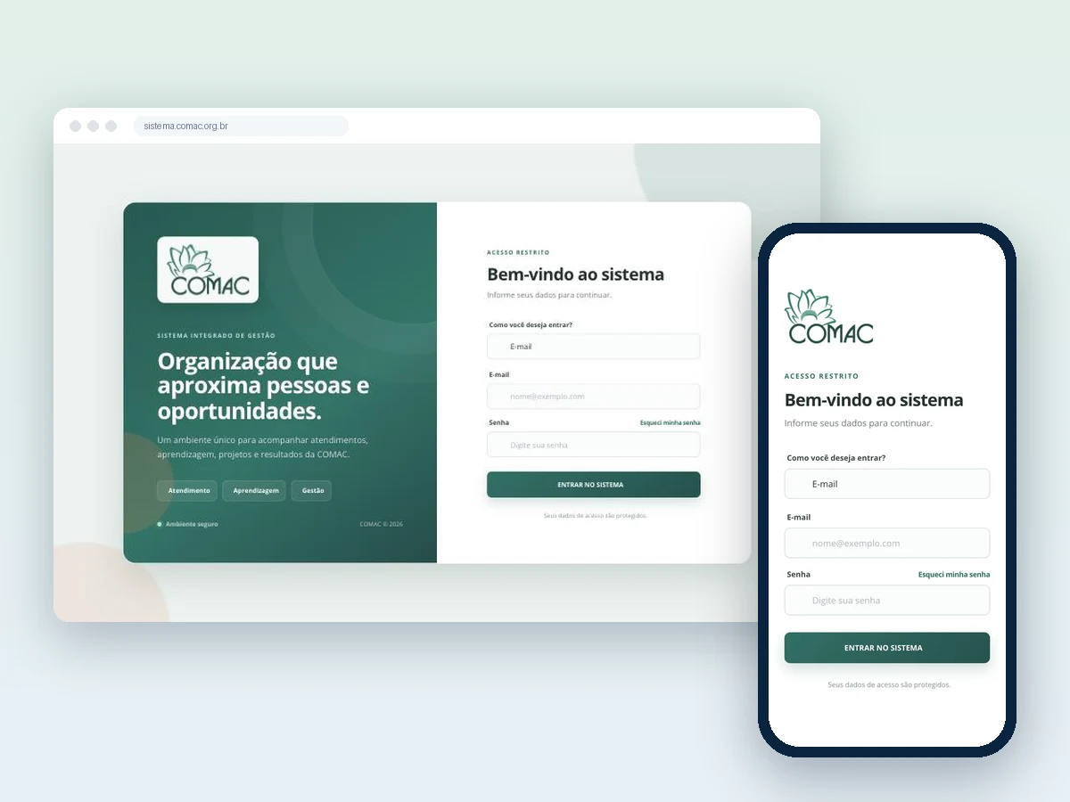 COMAC · Sistema de Gestão — COMAC · Petrópolis