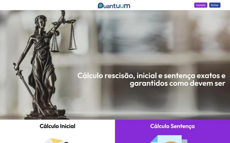 Página inicial da Quantuum