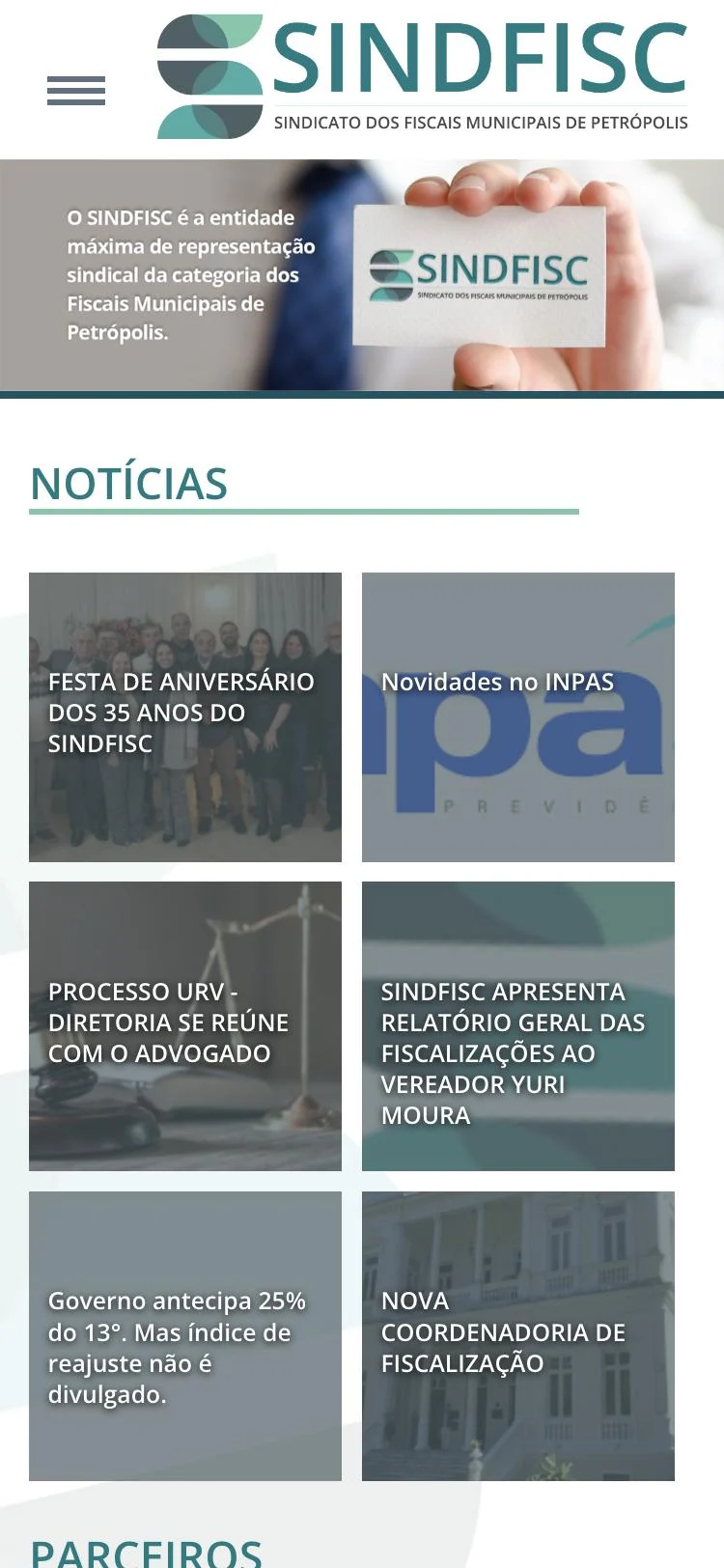 Site no celular